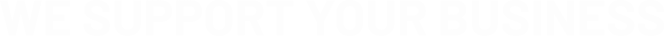 WE SUPPORT YOUR BUSINESS